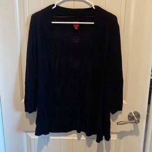 Black throw sweater